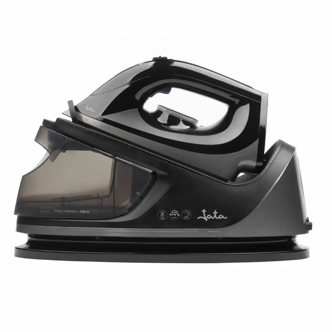Centro de planchado Jata JECP-8523 con 2250W de potencia, 60 g/min de vapor continuo y depósito de 1.1 litros, ideal para un planchado eficiente - Electrocash