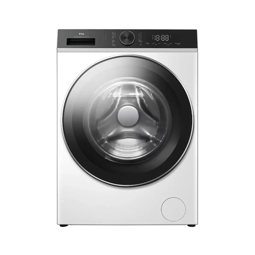 Lavadora TCL FP-0934WA1ES en color blanco, con capacidad de 9 kg, 1400 RPM y tecnología de vapor para una limpieza profunda - Electrocash