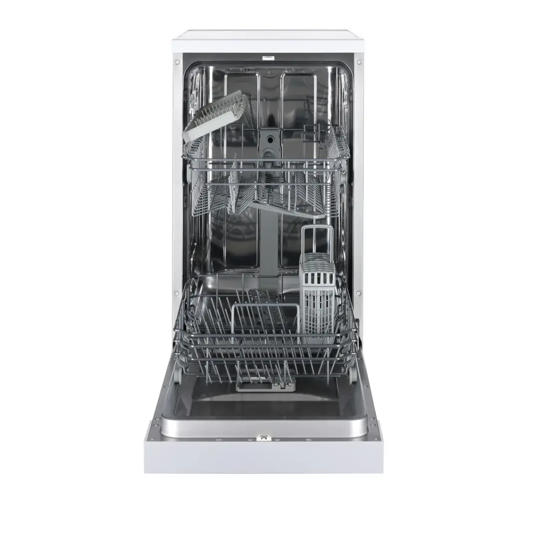 Vista del lavavajillas Fagor 4LVF-421 con su interior vacío, destacando el espacio disponible y su distribución interna - Electrocash
