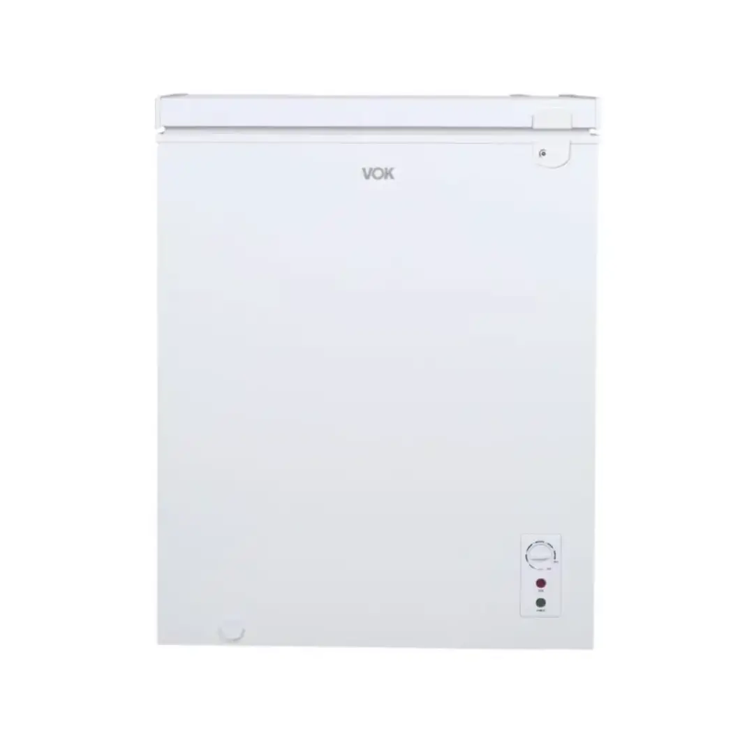 Congelador horizontal EVF-137CDEW VOK con capacidad de 137L y 63 cm de ancho, iluminado con luz LED para facilitar el acceso al contenido - Electrocash