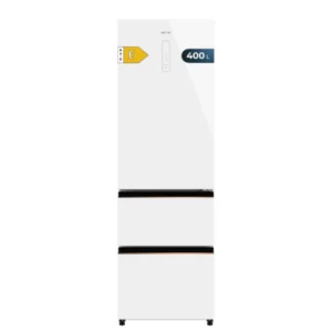 Frigorífico combi Cecotec 02082 FD White con diseño en cristal blanco, sistema French Door, tecnología No Frost y 191x60 cm de tamaño - Electrocash