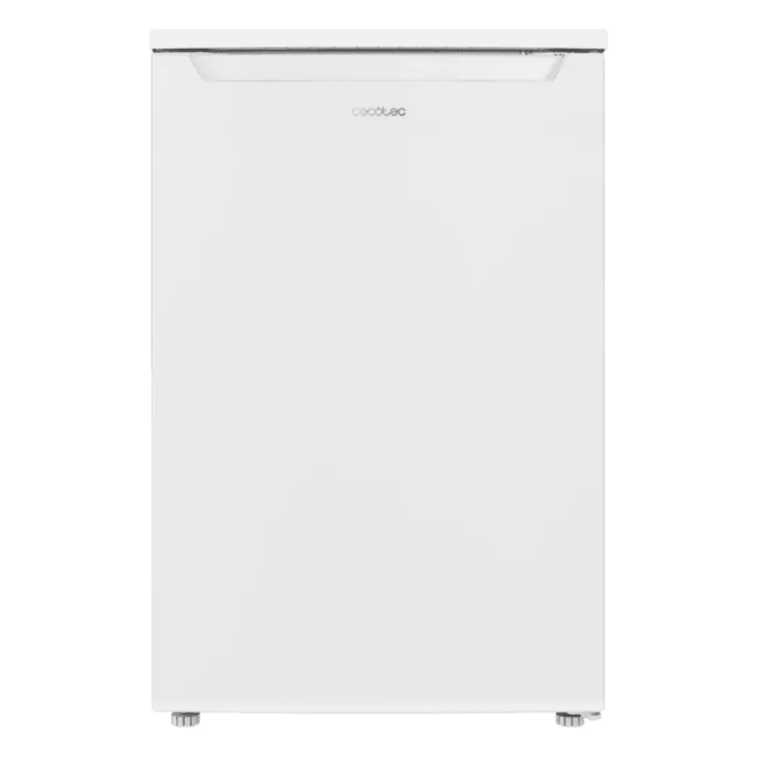 Frigorífico Cool TT 107 de Cecotec en color blanco, de 1 puerta, con clasificación energética E y medidas de 85x55 cm - Electrocash