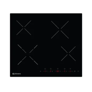 Placa vitrocerámica JVICA-4201 de JOHNSON con 4 zonas de cocción, 7 kW de potencia y doble zona de 23 cm para mayor versatilidad - Electrocash