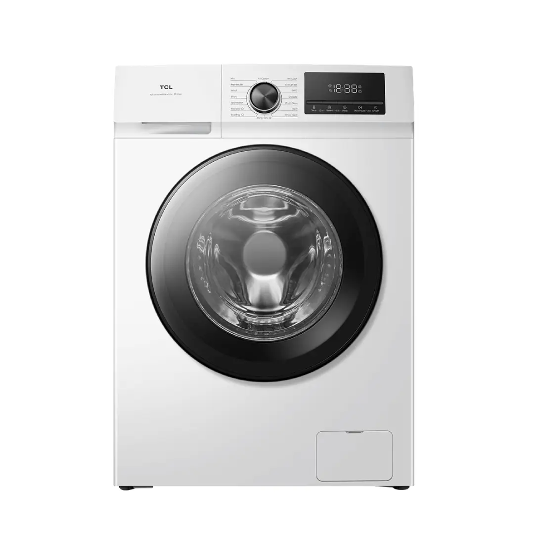 Lavadora TCL FF-0824WA0ES con capacidad de 8 kg, 1400 RPM y tecnología Steam Wash para un lavado eficiente y profundo - Electrocash
