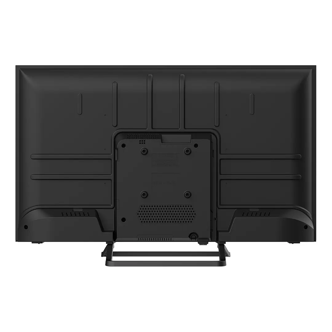 Vista trasera del televisor QLED GRUNKEL LED-3225QLEDW de 32 pulgadas, mostrando sus puertos de conexión y diseño compacto - Electrocash
