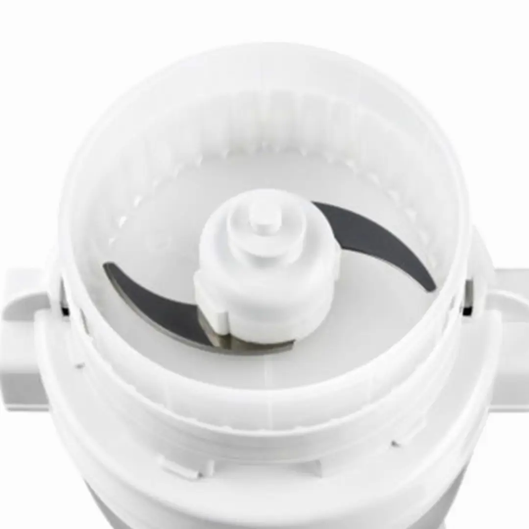 Detalle de la cuchilla de la picadora HAEGER CH-50S.003A, fabricada en acero inoxidable para un corte preciso y duradero - Electrocash