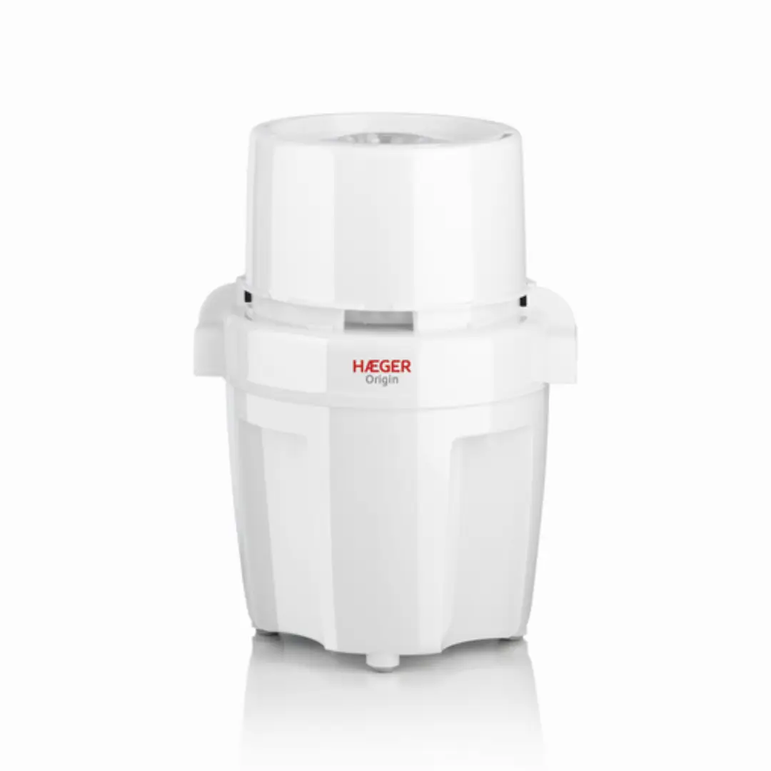 Picadora eléctrica HAEGER CH-50S.003A con 500W de potencia, ideal para picar carne, verduras y otros alimentos de forma rápida y eficiente - Electrocash