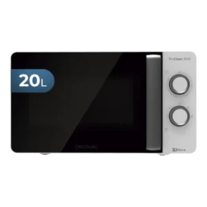 Microondas Cecotec 01522 ProClean 3010 en color blanco, con 700W de potencia y capacidad de 20L, ideal para calentar y descongelar alimentos rápidamente - Electrocash