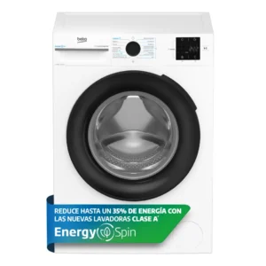 Lavadora de carga frontal Beko BM3WFT-31041WB de 10 kg, 1400 rpm, con función vapor, en color blanco, para un lavado eficiente y cuidado de tus prendas - Electrocash