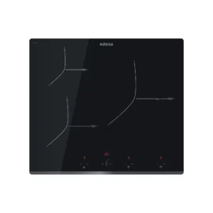 Placa de inducción EDESA EIT-6329B de 60 cm con 3 zonas de cocción y 7.1kW de potencia, ideal para un cocinado rápido, preciso y eficiente - Electrocash