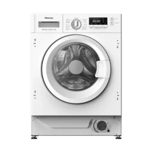 Lavadora integrable Hisense WF3M-841BWIES de 8 kg, 1400 rpm, con tecnología Inverter y función vapor, perfecta para hogares modernos - Electrocash