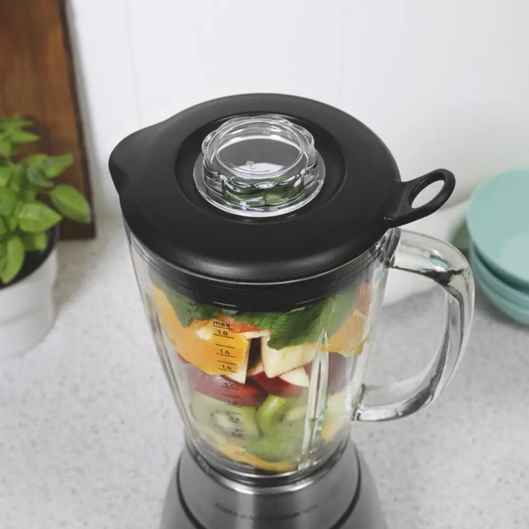 Vista superior de la batidora de vaso Cecotec Power Black Titanium 2500MAX 1800W con jarra de 2.1L – Electrocash