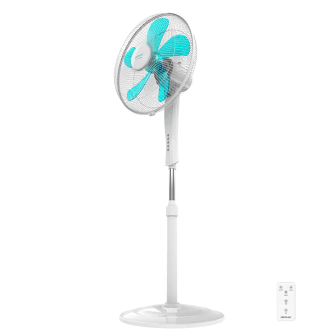 Ventilador de pie Cecotec EnergySilence 530 PowerConnected con 50W de potencia, 40 cm de diámetro, mando a distancia e indicador LED – Electrocash