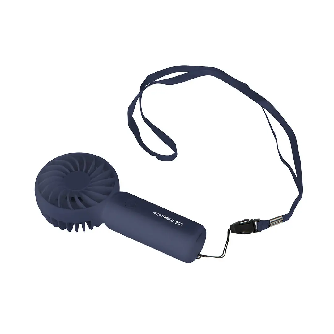 Vista del ventilador de mano Orbegozo HF-2100, compacto y recargable, ideal para uso diario gracias a su batería de larga duración y diseño ergonómico – Electrocash