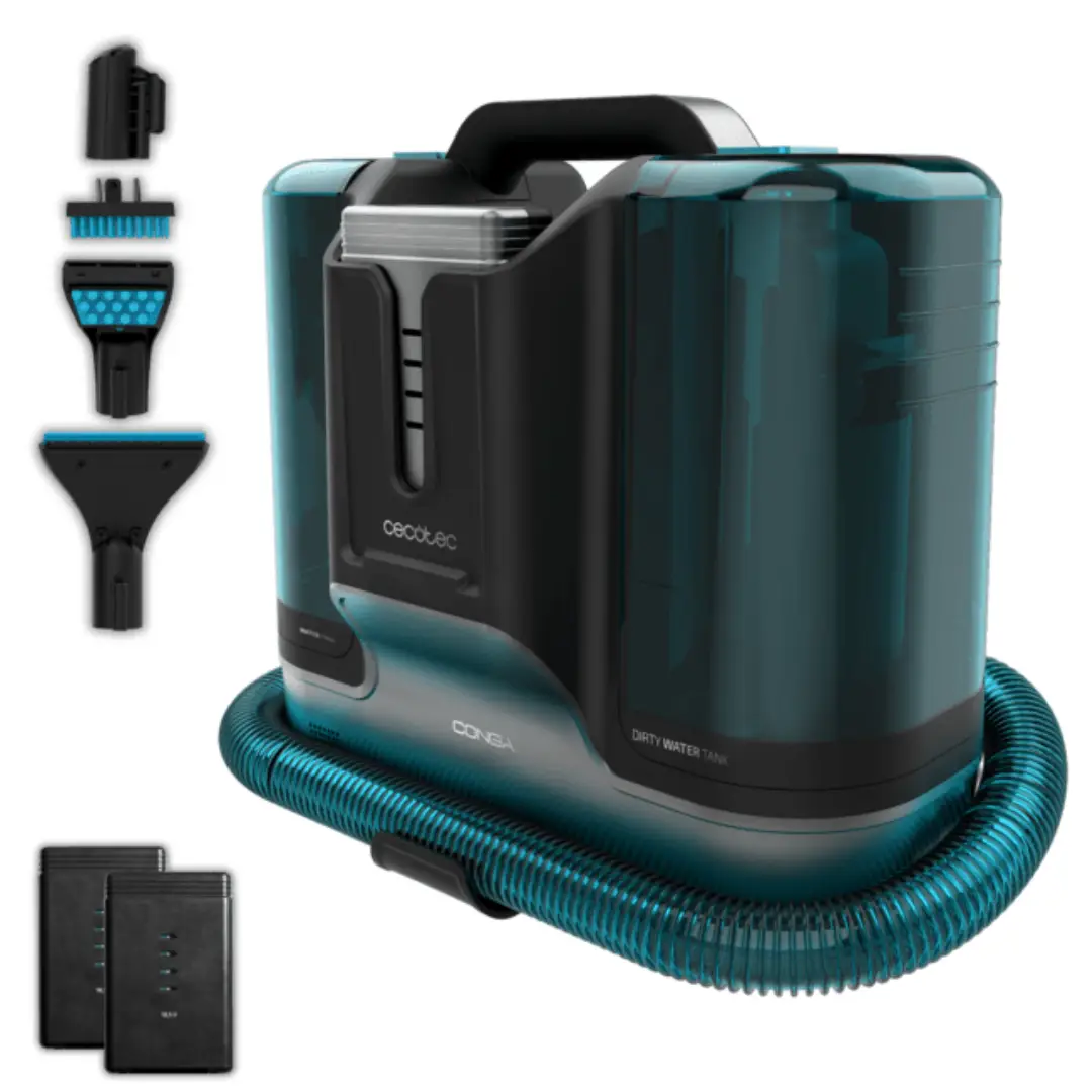 Aspirador de tapicería inalámbrico Cecotec Carpet&Spot IN 08666 con potencia de 150W y hasta 60 minutos de autonomía, ideal para limpiar sin cables – Electrocash