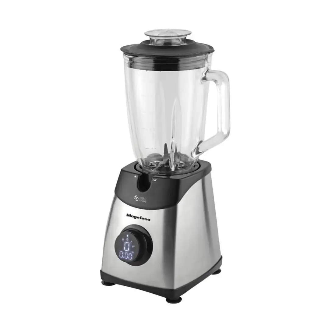 Imagen principal de la batidora de vaso Wirbel Magefesa MGF-4248 con 1800W de potencia, 1.5L de capacidad y pantalla LCD – Electrocash