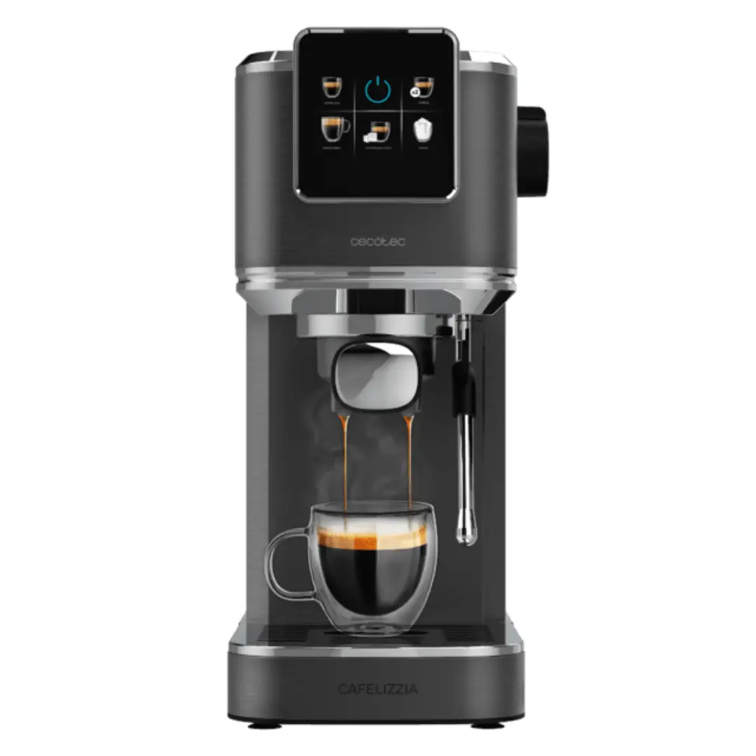 Imagen principal de la cafetera expresso ColdBrew Cecotec 00270 con 20 bares de presión, vaporizador y capacidad de 1.2L – Electrocash