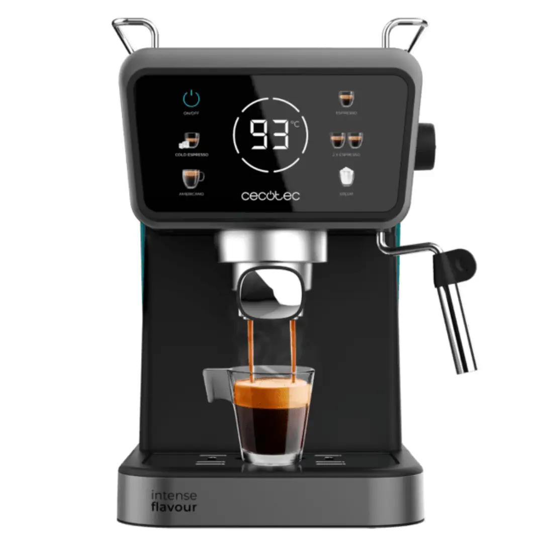 Imagen principal de la cafetera espresso ColdBrew Touch Cecotec 00269 con 20 bares de presión, vaporizador y capacidad de 1.5L – Electrocash