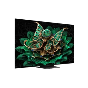 Imagen lateral del TCL 65C7K que muestra su diseño ultrafino y moderno para una integración perfecta en cualquier estancia – Electrocash