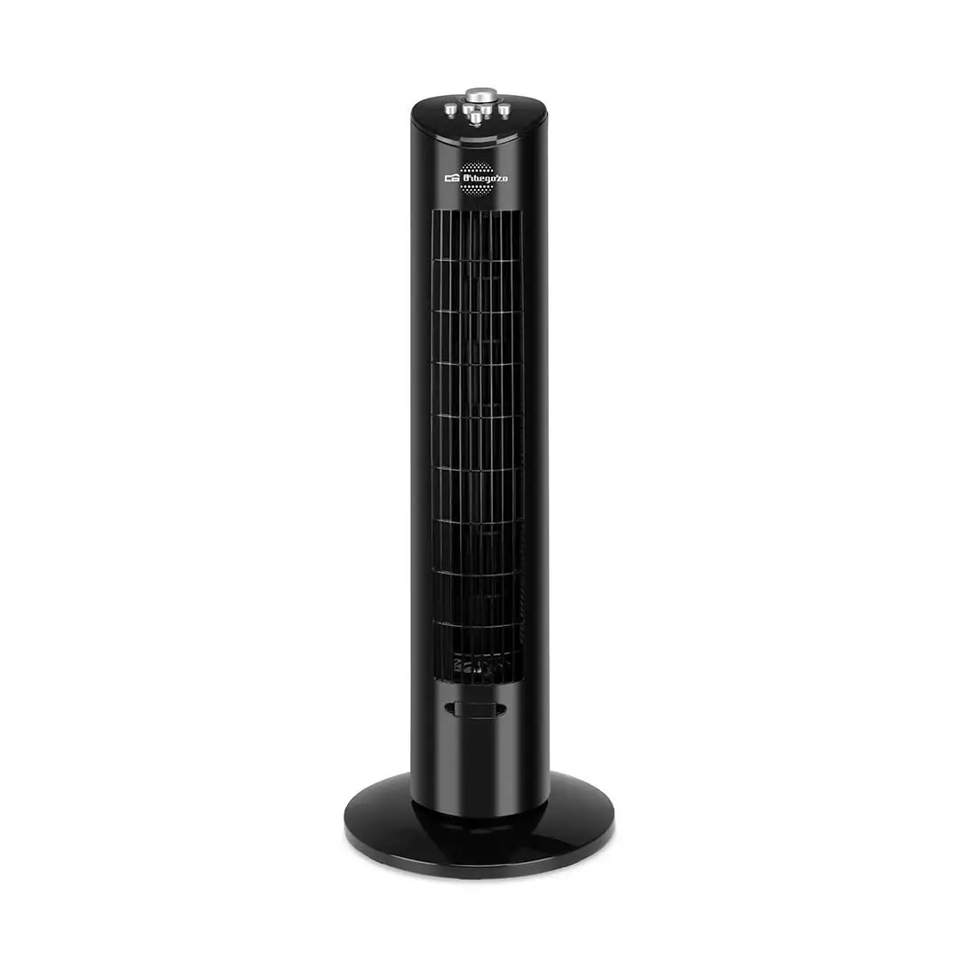 Ventilador de torre Orbegozo TW-0800 con 79 cm de altura, 60W de potencia, función oscilante, 3 velocidades y aromatizador integrado – Electrocash