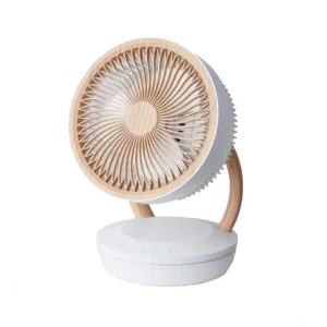 Ventilador de sobremesa Ruiseñor Blanco Abrila con motor AC de 45W y 3 velocidades, ideal para refrescar tu hogar o oficina con gran potencia y estilo – Electrocash