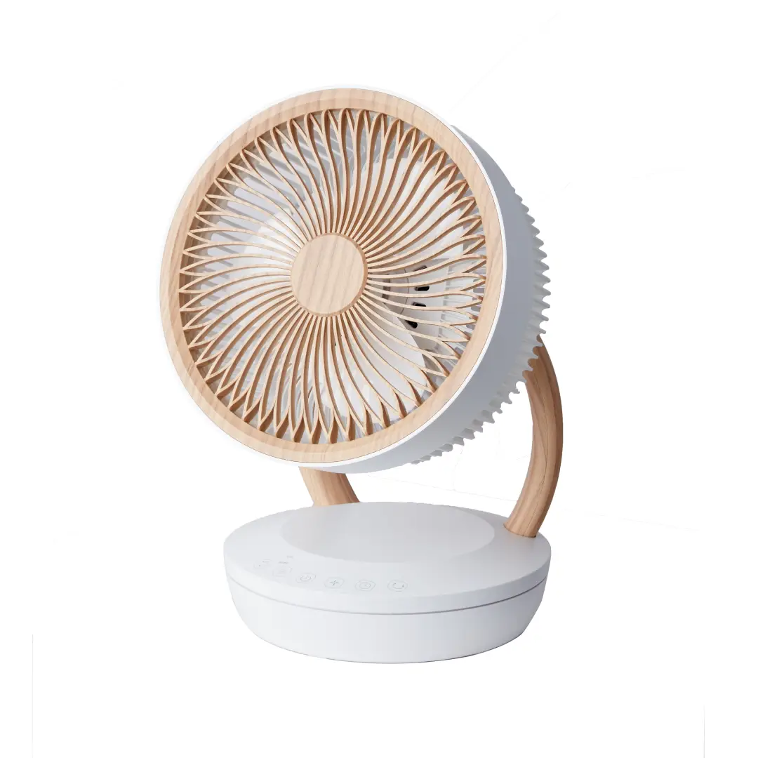 Ventilador de sobremesa Ruiseñor Blanco Abrila con motor AC de 45W y 3 velocidades, ideal para refrescar tu hogar o oficina con gran potencia y estilo – Electrocash