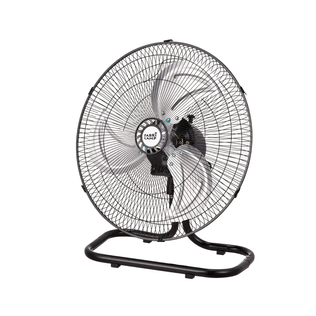 Ventilador Recio Negro Abrila 3 en 1 con motor de 70W, 50 cm de diámetro y 3 velocidades, adaptable para montaje en pared, pie o suelo – Electrocash