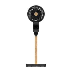 Ventilador de pie Bizancio Negro Abrila con motor de 50W, 3 aspas, display LED y mando a distancia para un control cómodo y eficiente – Electrocash
