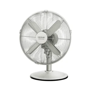 Ventilador de sobremesa Cecotec SteelDesk 610 con 40W de potencia, 3 velocidades y diseño de 12 pulgadas en acabado metálico – Electrocash
