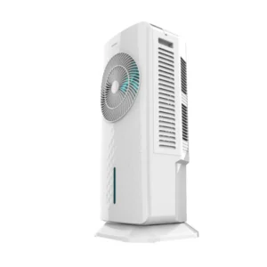 Climatizador evaporativo Cecotec Cool Compact 3500 con 65W de potencia, depósito de 3,5 litros, oscilación de 70º y control remoto – Electrocash