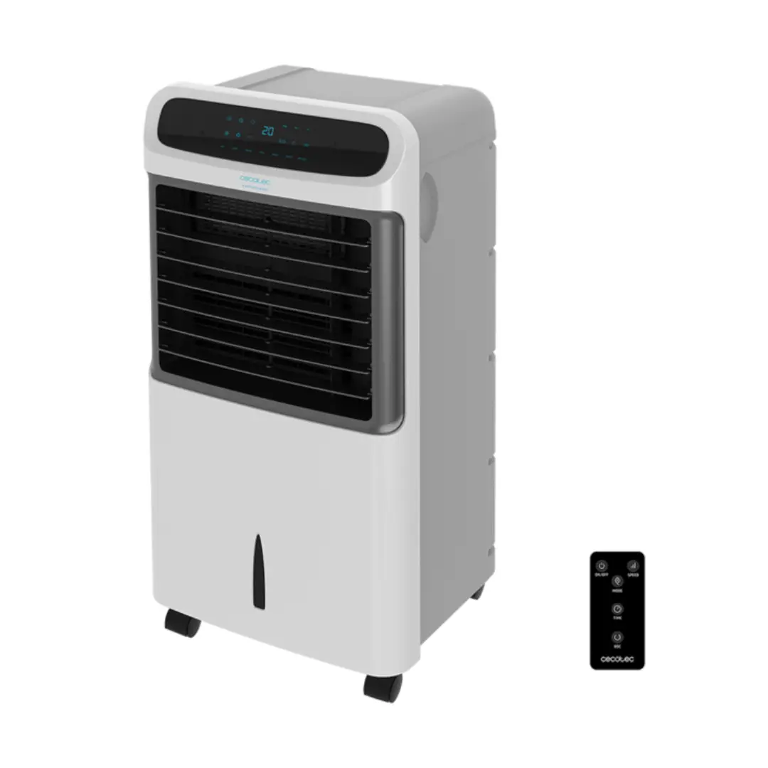 Climatizador evaporativo Cecotec PureTech 6500 4 en 1 con 80W de potencia, depósito de 12 litros, función ionizadora, calefacción y mando a distancia – Electrocash