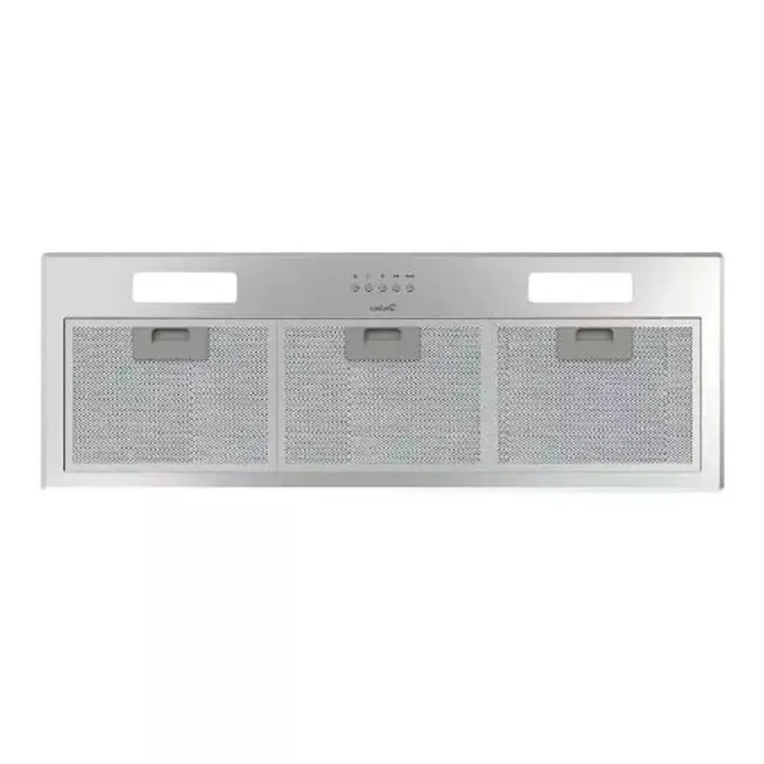 Vista frontal del grupo filtrante Cata GT-PLUS75X en acero inoxidable de 75 cm con iluminación LED – Electrocash