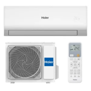 Imagen promocional del aire acondicionado Split Haier TIDE R con diseño moderno y tecnología avanzada – disponible en Electrocash