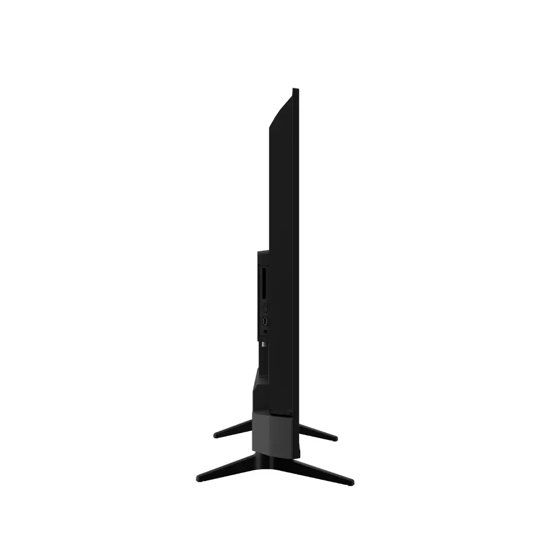 Vista lateral del modelo Grundig 50GIQ-8900B destacando su perfil delgado y estética minimalista – Electrocash