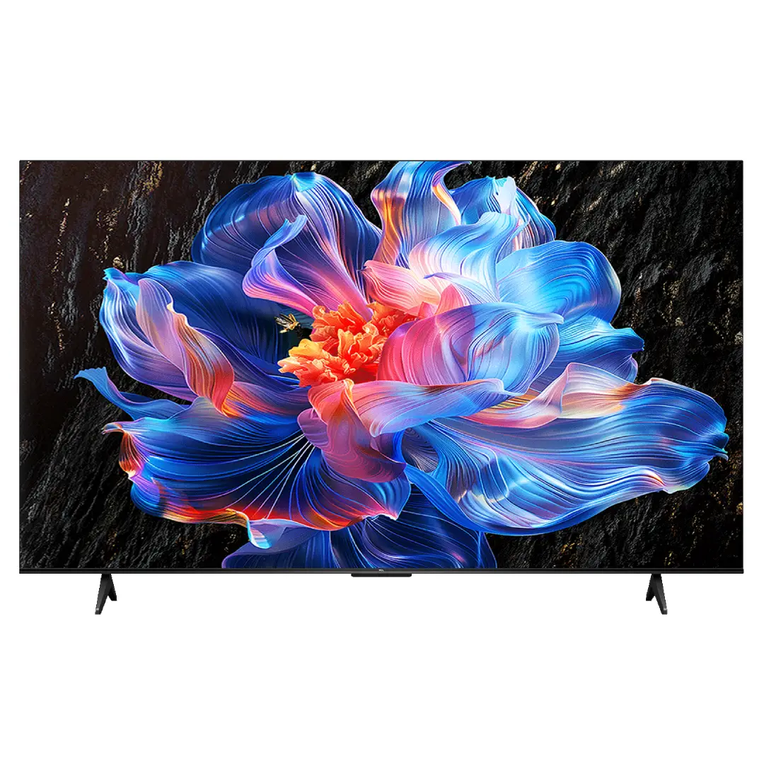 Imagen frontal del televisor TCL 75P6K de 75 pulgadas con pantalla 4K UHD y sistema Google TV – disponible en Electrocash