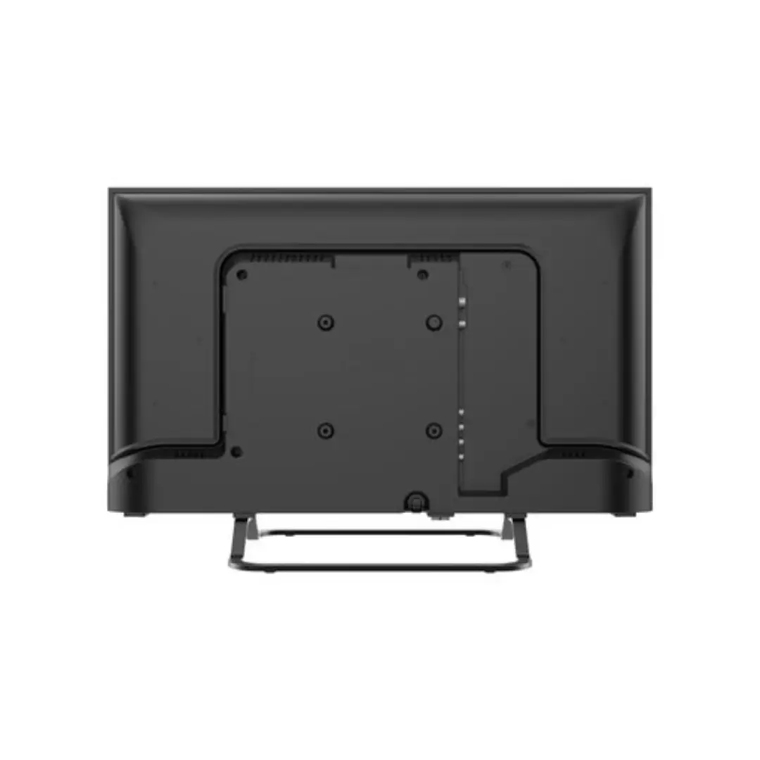 Vista trasera del televisor SMART TECH 24HW01V mostrando sus puertos de conexión como HDMI y USB – Electrocash