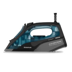 Vista principal de la plancha TAURUS Atlas 2800 Ceramic con diseño moderno y potente golpe de vapor – Electrocash