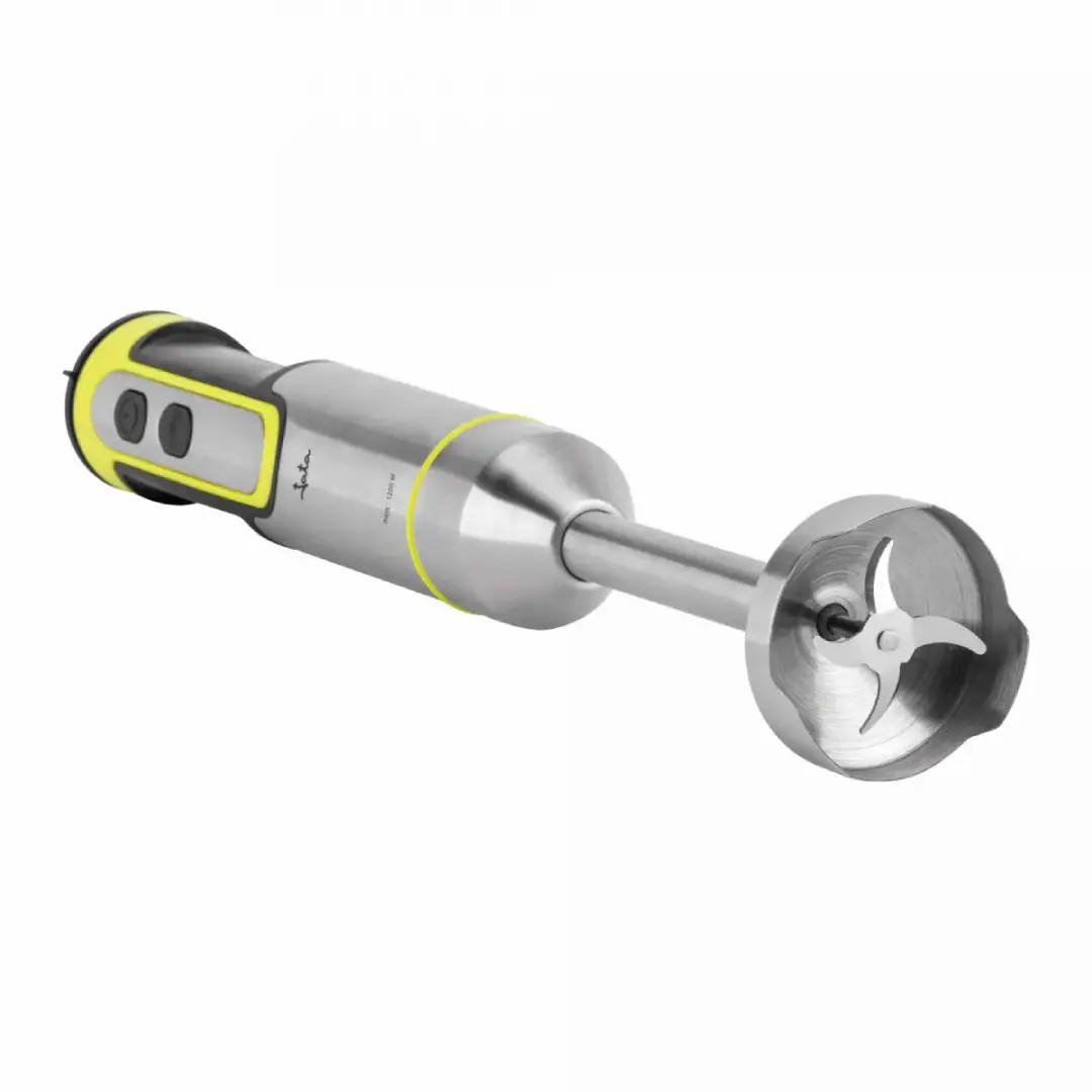 Primer plano de las cuchillas de acero inoxidable de la batidora JATA JEBT-1788 – Electrocash