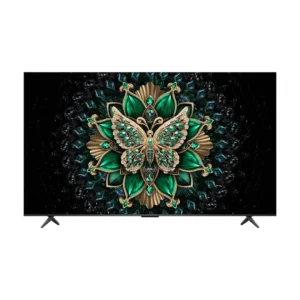 Imagen frontal del televisor TCL 65C6K de 65 pulgadas con tecnología QD-MiniLED y pantalla 4K Ultra HD – disponible en Electrocash