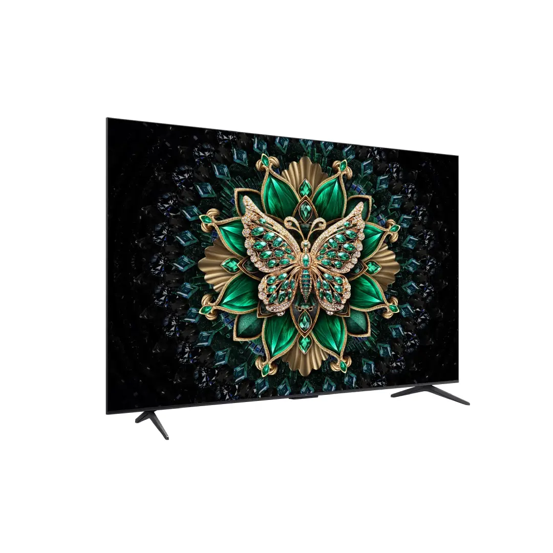 Televisor TCL 65C6K de 65” mostrado en ambiente doméstico, destacando su diseño elegante y experiencia visual envolvente – Electrocash