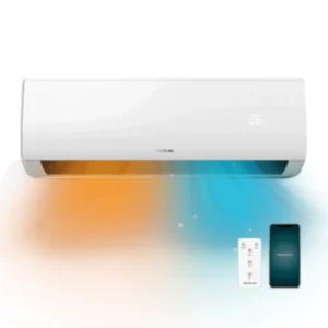 Imagen frontal del split Cecotec AirClima 08185 con diseño moderno y compacto, ideal para climatizar el hogar con eficiencia – disponible en Electrocash