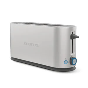 Imagen frontal del tostador Taurus MYTOAST LEGEND con diseño moderno y ranura larga para todo tipo de pan – disponible en Electrocash