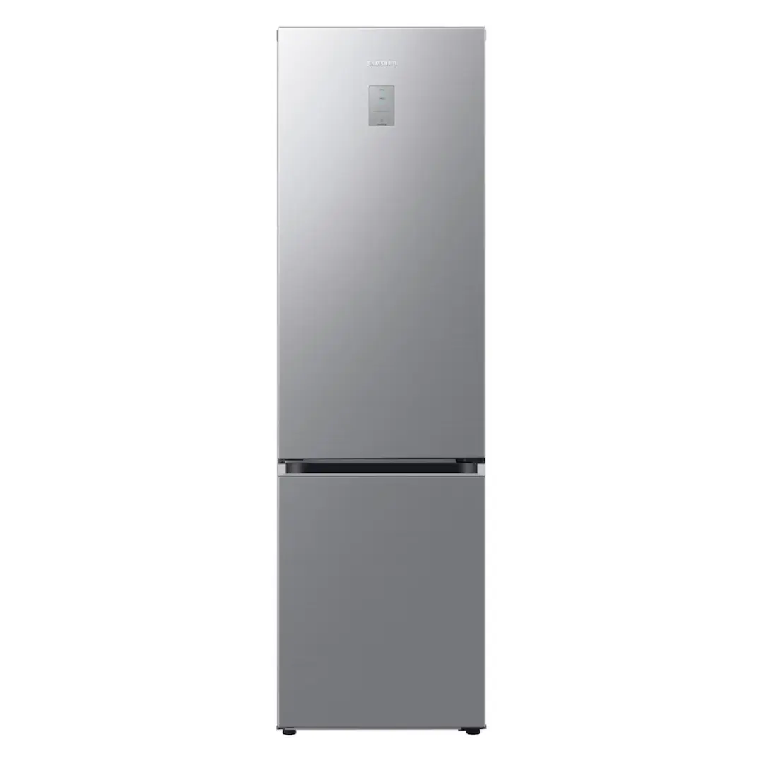 Imagen frontal del frigorífico combi Samsung RB-38C776CS9/EF en acero inoxidable, diseño moderno y tecnología AI Smart – disponible en Electrocash