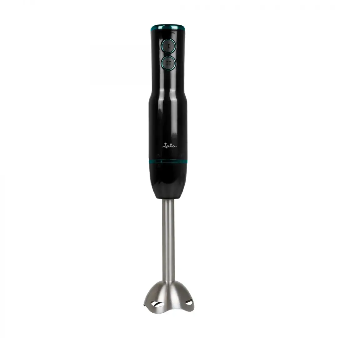 Batidora de vaso JATA JEBT-1906 en color negro con 500W, 4 cuchillas de acero inoxidable y 2 velocidades – Electrocash