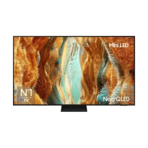Imagen frontal del televisor Samsung TQ-65QN70FAUXXC de 65 pulgadas con panel QD-MiniLED, resolución 4K UHD, 144Hz y sistema Smart TV Tizen con inteligencia artificial, ideal para Electrocash.