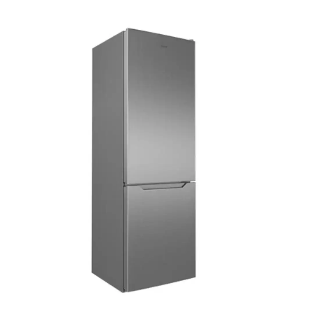 Imagen frontal del frigorífico combi Teka NFL-342C en acabado Inox, mostrando su diseño moderno y elegante – disponible en Electrocash.