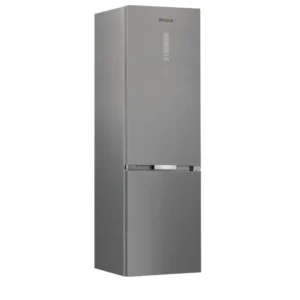 Imagen frontal del frigorífico combi Whirlpool WH-26403 XP6E en acabado inox disponible en Electrocash, con diseño moderno y eficiente.