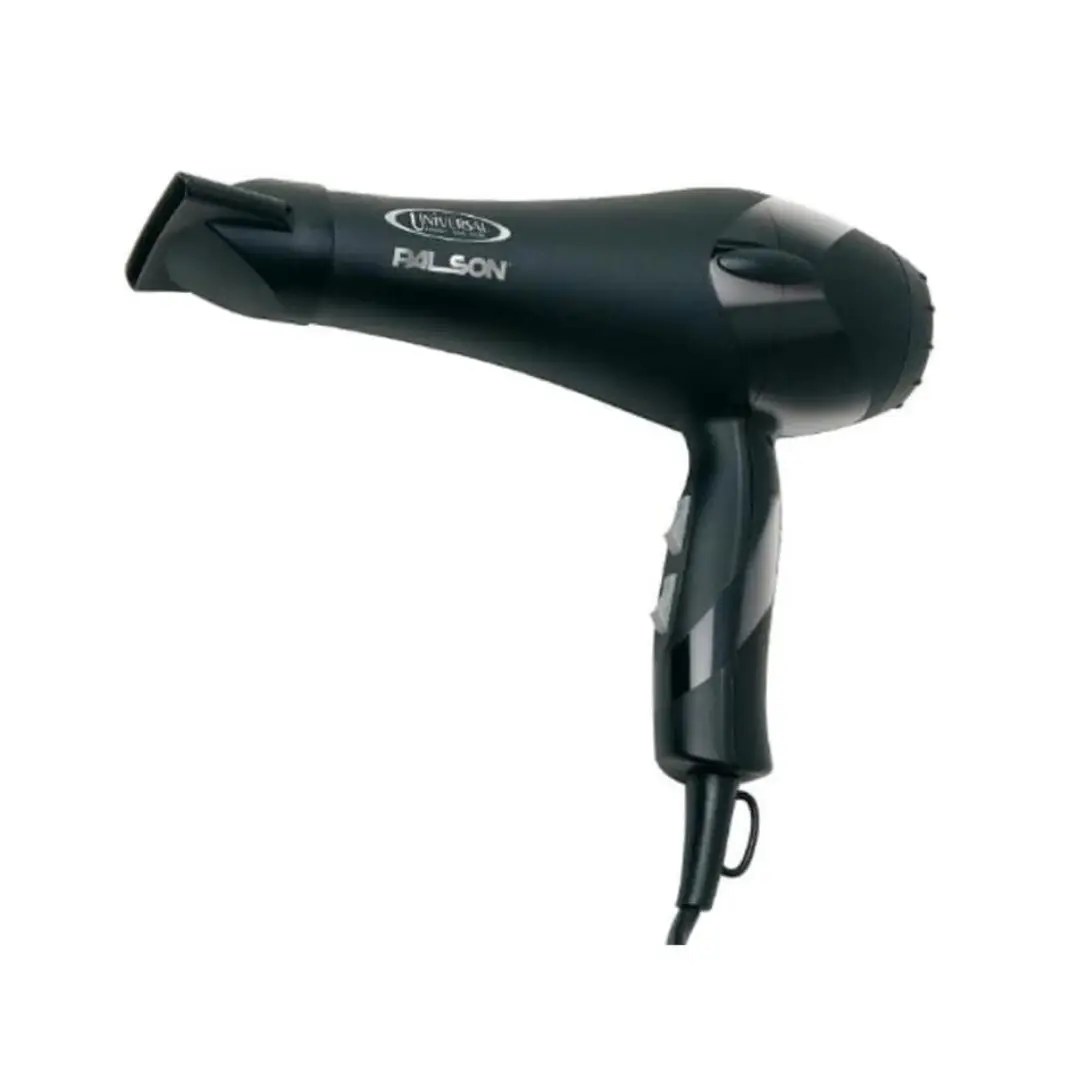 Imagen frontal del secador de pelo Universal Pro Palson 30094D, con motor AC profesional y potencia de 2200W, ideal para un secado rápido y eficiente – disponible en Electrocash.