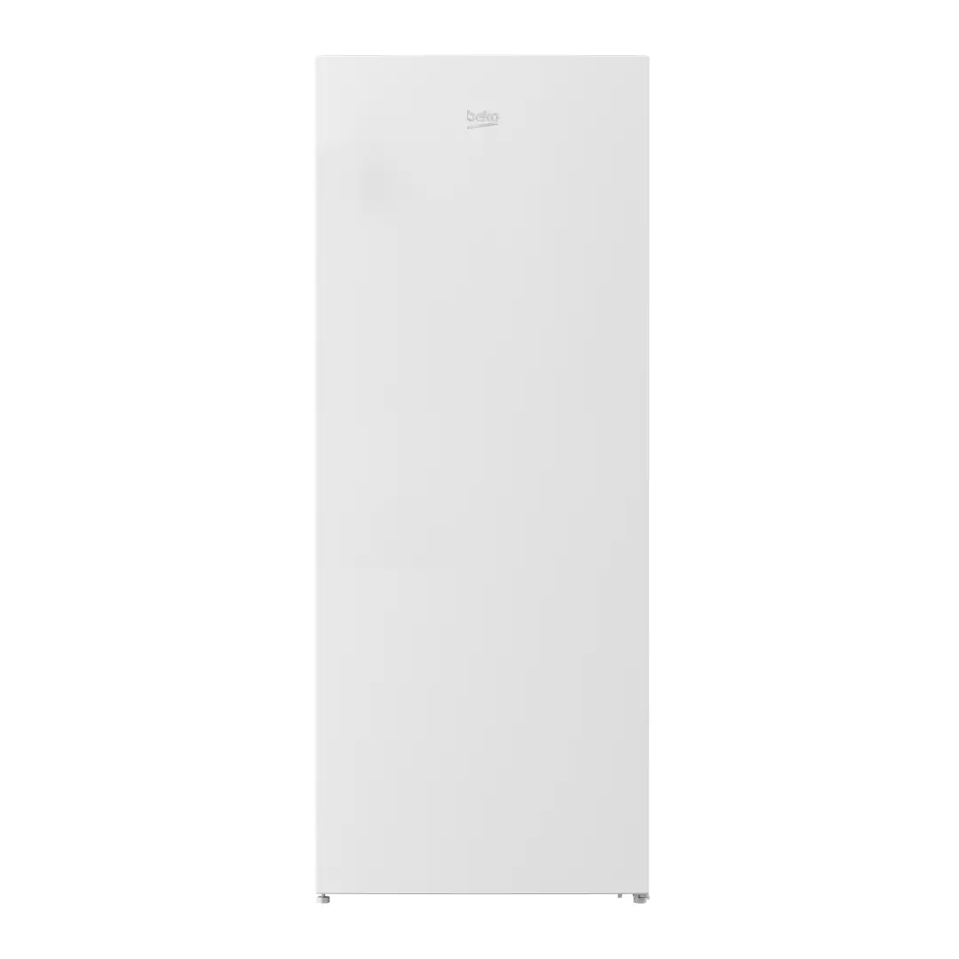 Imagen frontal del frigorífico Beko RSSA-290M41WN en color blanco, con capacidad de 286 L, eficiencia energética Clase E y diseño compacto de 1 puerta, disponible en Electrocash.