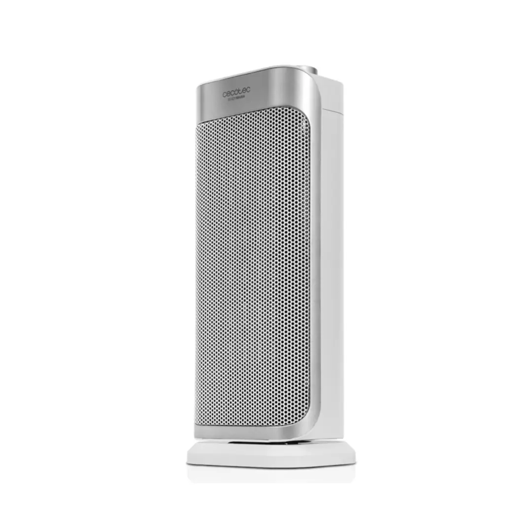 Imagen frontal del calefactor cerámico Cecotec ReadyWarm 6250 Ceramic, con oscilación de 90º, alta potencia y funcionamiento silencioso, ideal para calentar estancias de forma rápida y eficiente, disponible en Electrocash.
